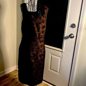Virgo Metallic Floral Dress
